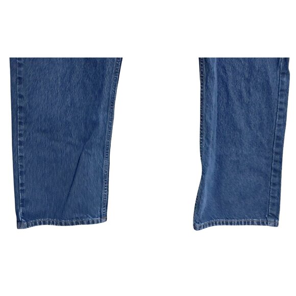 Eddie Bauer Mens Blue Denim Jeans Size 42x30 Authentic Fit Made In Mexico - Picture 8 of 13